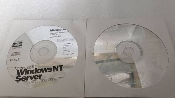 F306 2枚組 Microsoft Windows NT Server Version 4.0 Disc 1+Disc 2 送料無料_画像1