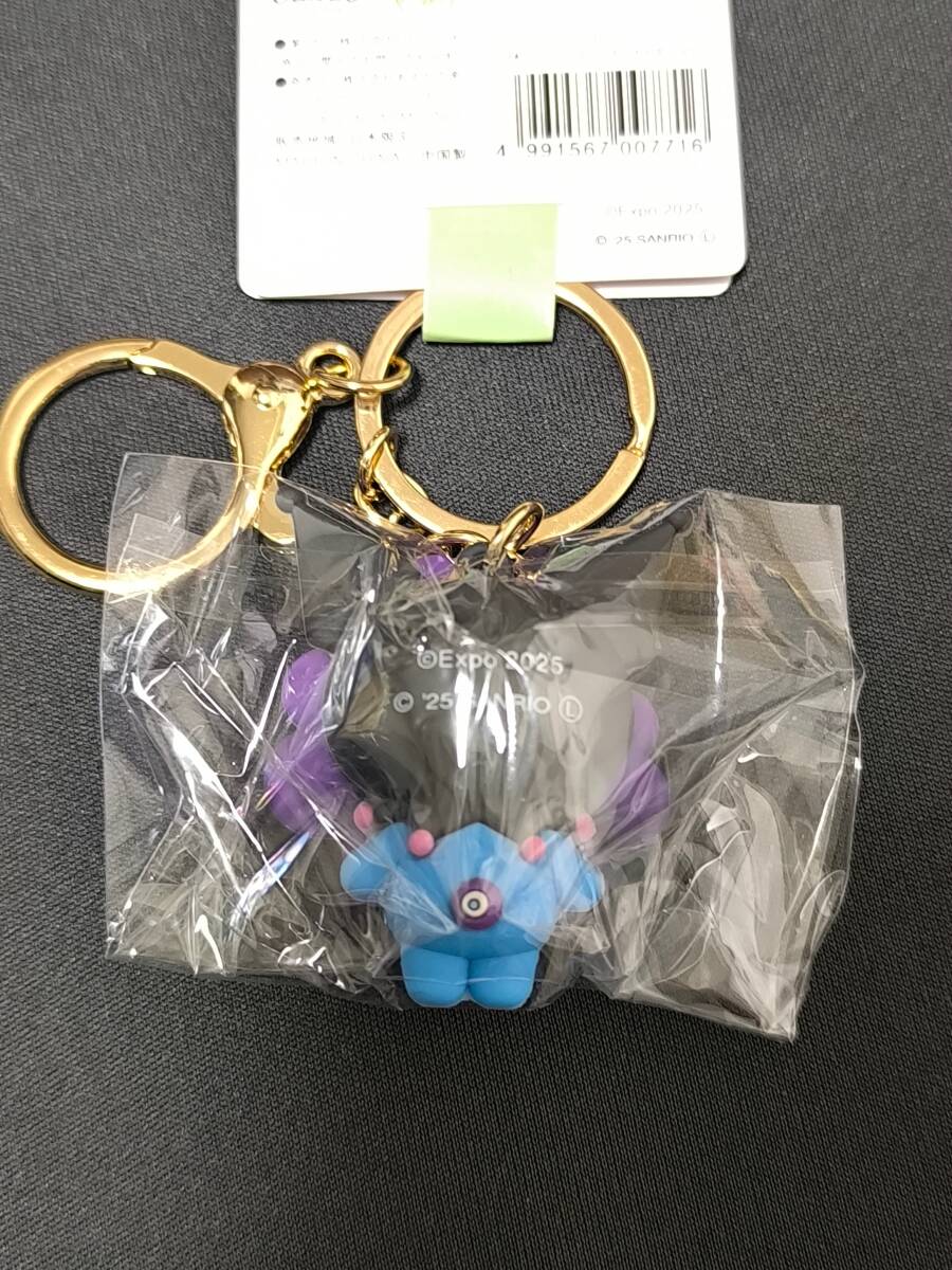 (P-2) десять тысяч . Sanrio становится .. цельный эмблема пастель цвет черный mi( брелок для ключа EXPO2025myakmyakSANRIO KU)