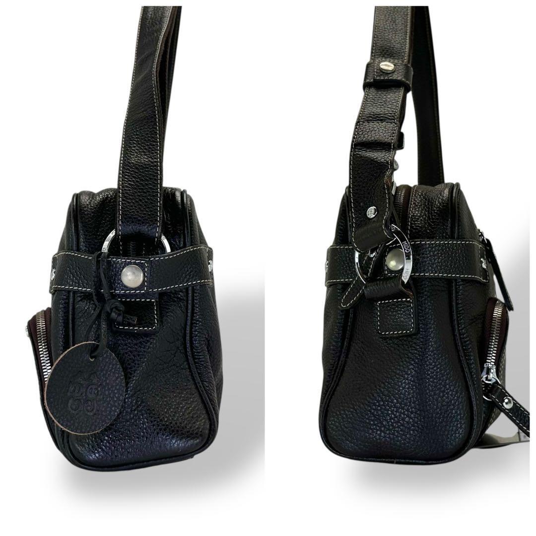 MIDO ミドー ショルダーバッグ ボディバッグ レザー 肩掛け 斜め掛け 多収納 y2k_画像4