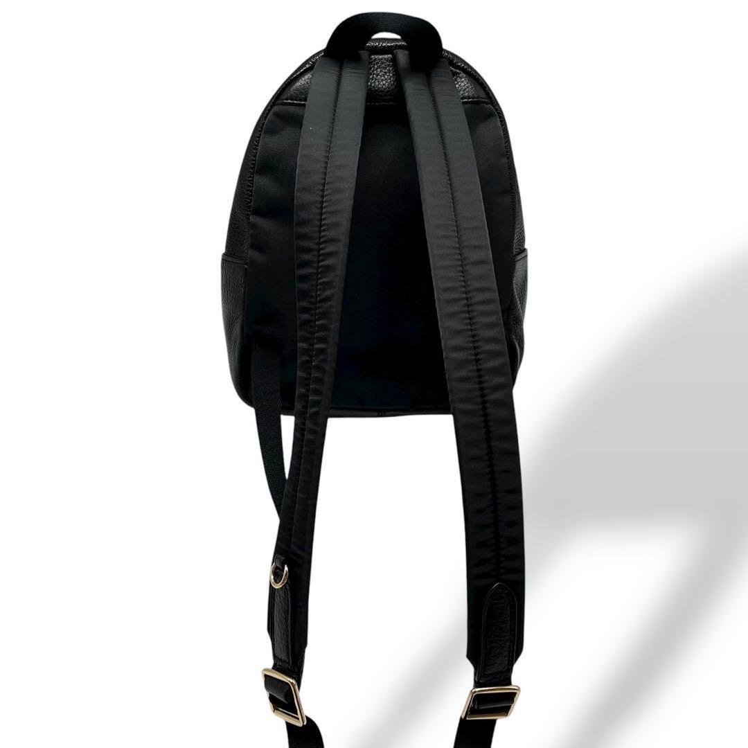 極美品 COACH コーチ ミニ リュックサック バックパック チャーリー 28995 ブラック シボ革_画像7