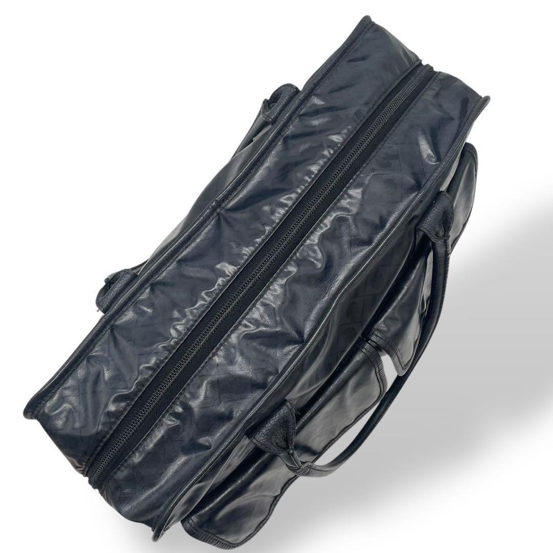 美品! GHERARDINI ゲラルディーニ トートバッグ ソフティ 肩掛け ダブルポケット A4可 大容量 ビジネス メンズ レディース_画像8