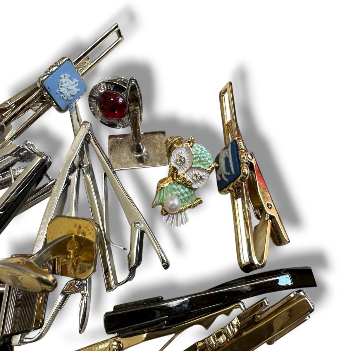 1円スタート ブランド ネクタイピン カフス タイピン アクセサリー セリーヌ CELINE カフスボタン まとめ セット_画像2