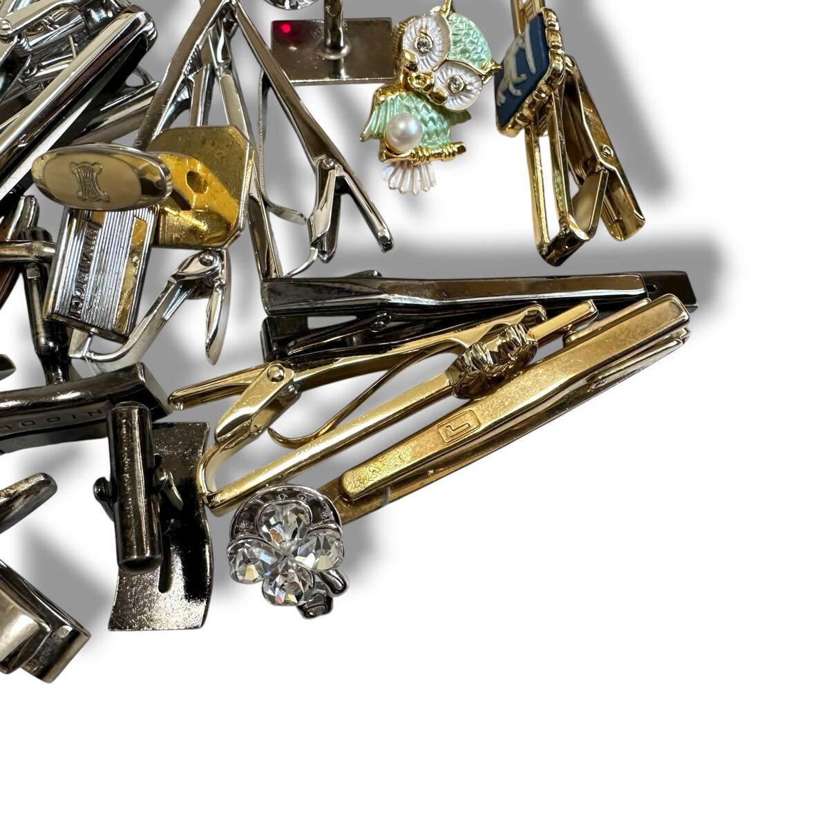 1円スタート ブランド ネクタイピン カフス タイピン アクセサリー セリーヌ CELINE カフスボタン まとめ セット_画像3