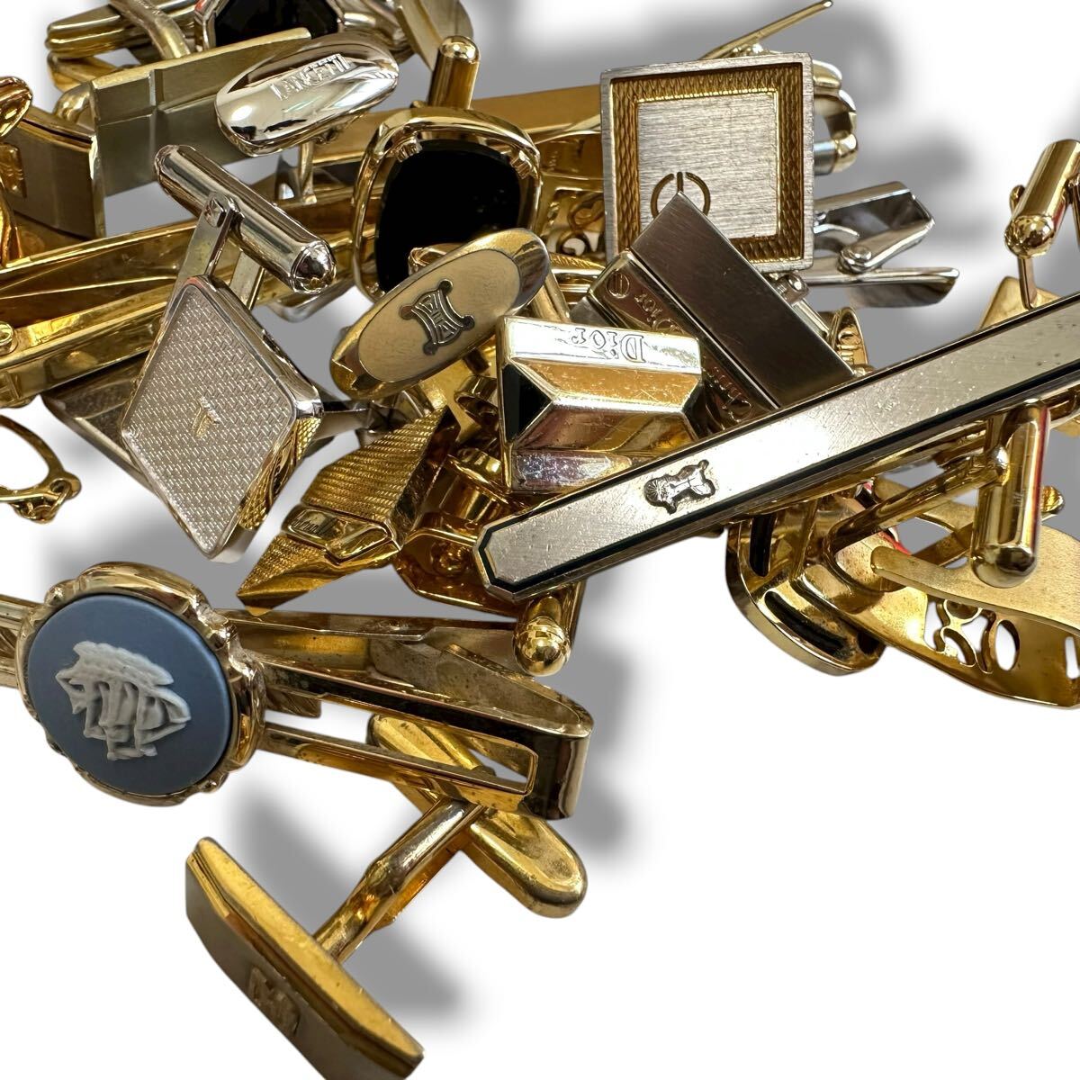 DIOR ディオール セリーヌ CELINE ダンヒル ブランド カフス ネクタイピン タイバー アクセサリー ブローチ_画像4