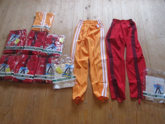 70年代 ヨット スポーツウェア トレパン 下 LLサイズ5 Lサイズ4 未使用 足掛けゴム付 9着_画像1