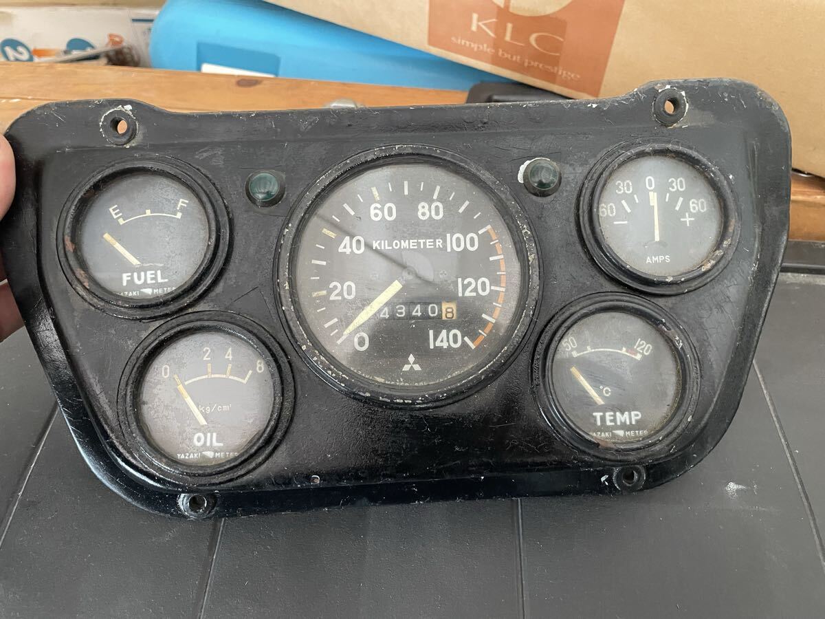 三菱ジープ　三菱Jeep 純正メーター　J53 J54 J55 スピードメーター　電圧計　油圧計　燃料計　水温計_画像2