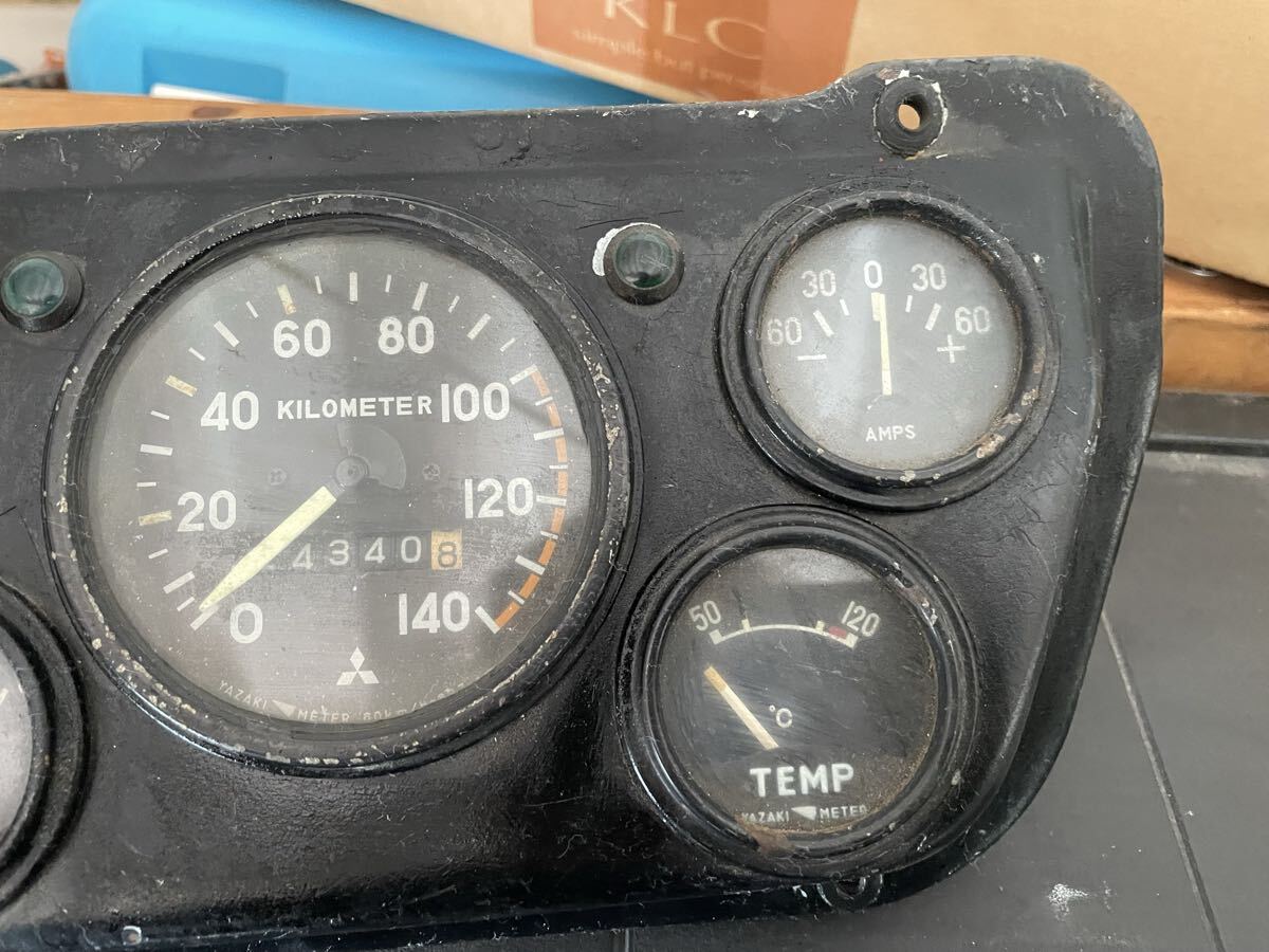 三菱ジープ　三菱Jeep 純正メーター　J53 J54 J55 スピードメーター　電圧計　油圧計　燃料計　水温計_画像3
