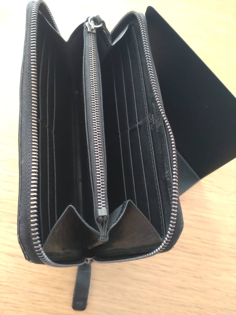 ジミーチュウ JIMMY CHOO 長財布 ウォレット wallet ラウンドファスナー スタッズ スター ブラック レザー_画像4