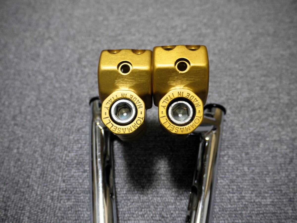 トマゼリ ゴールドコマンダー φ33 33パイ 曲がり有 ジャンク セパハン TOMMASELLI 8角 セパレート ハンドル_画像4