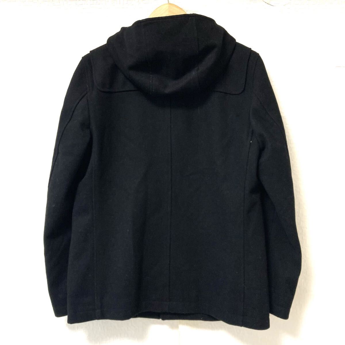 オンオフ使える！【nano・universe】ナノユニバース ウール混 ダッフル コート アウター 通勤 きれいめ ブラック メンズ L/Y37750UU_画像3