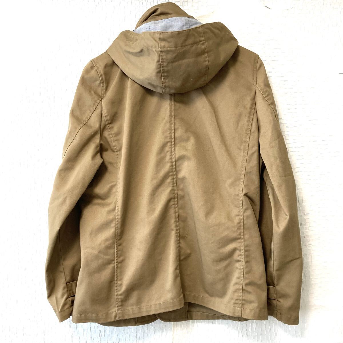 状態良好◎【TK MIXPICE】ティーケーミクスパイス タケオキクチ フード着脱可 パーカー コート カジュアル ジャケット ブラウン L/Y37788UU_画像3