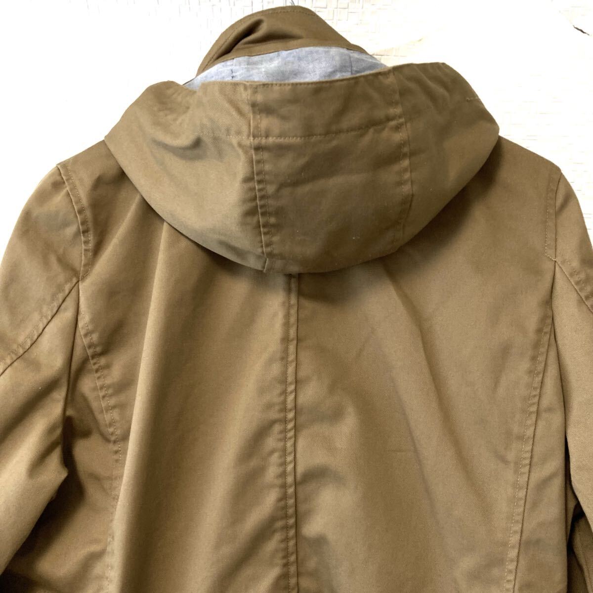 状態良好◎【TK MIXPICE】ティーケーミクスパイス タケオキクチ フード着脱可 パーカー コート カジュアル ジャケット ブラウン L/Y37788UU_画像6