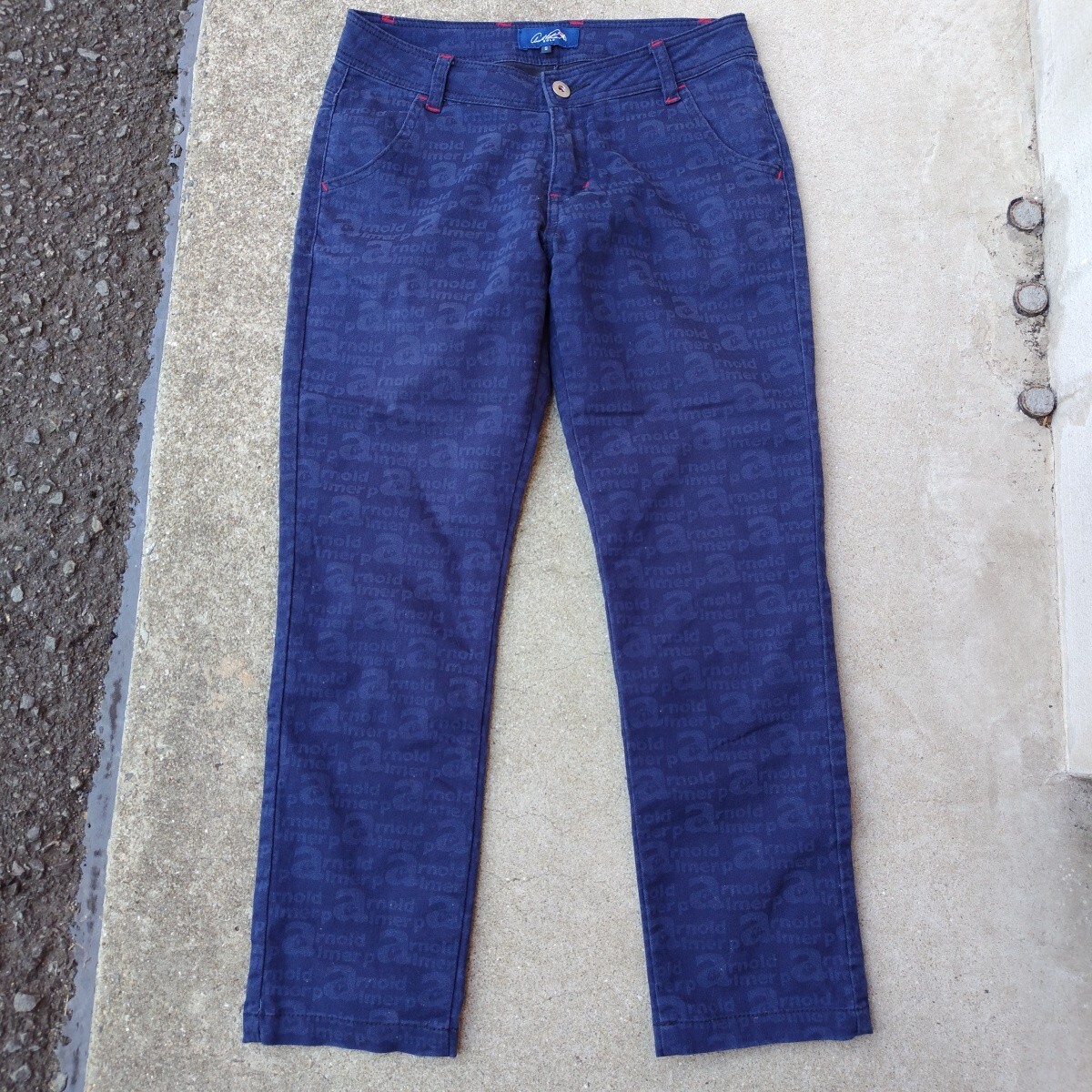 アーノルドパーマーレディースSサイズ ネイビー パンツ　け204_画像1