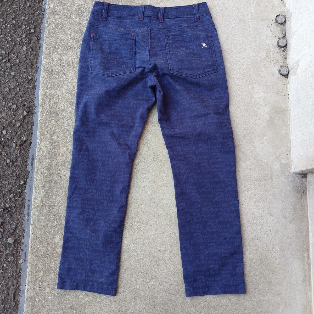 アーノルドパーマーレディースSサイズ ネイビー パンツ　け204_画像5