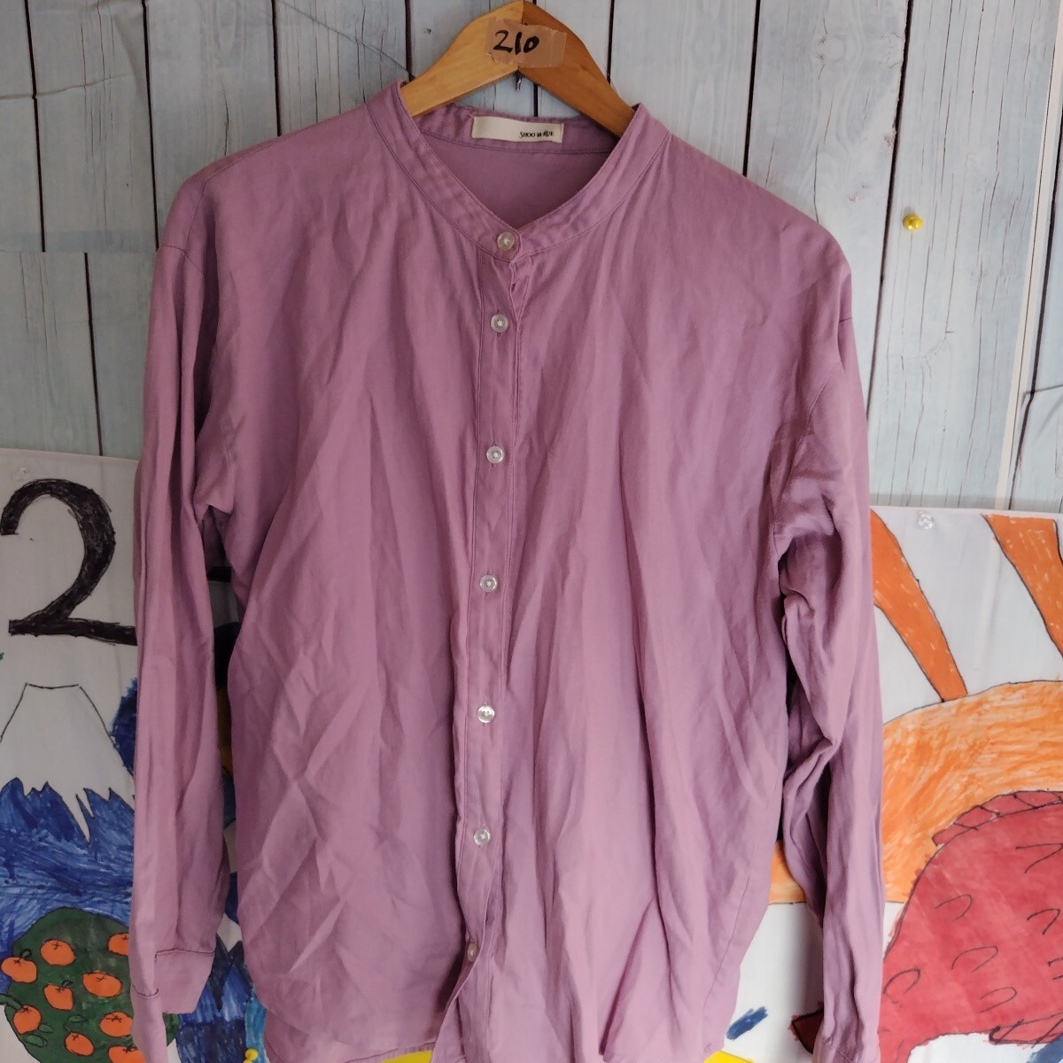 SHOOLARUE ワールド レディースLサイズ長袖シャツ け210_画像2