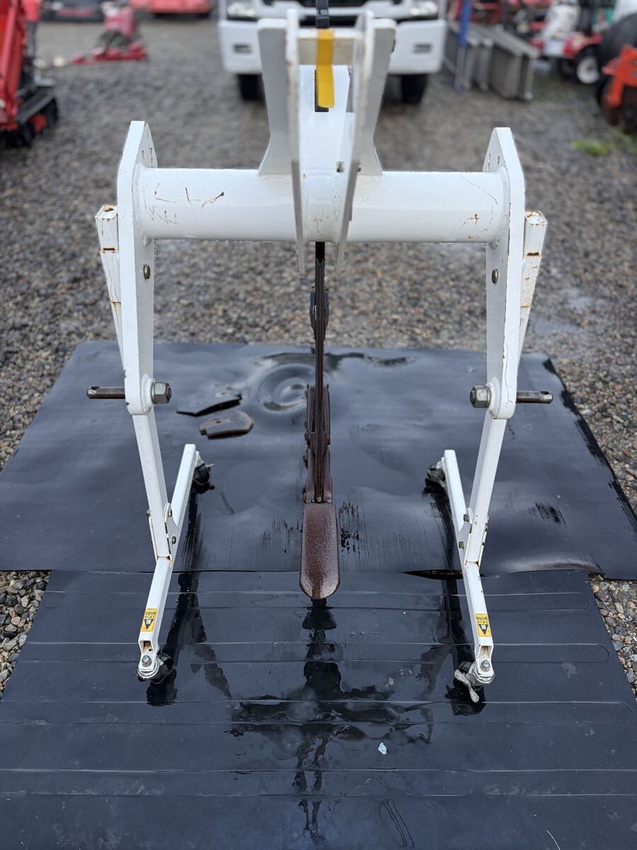 岩手県北上市　スガノ　サブソイラー　3S1K スガノ農機 白い農機 30~50馬力 最大作業深50cm トラクター キャスター付 土壌改良 引き取り_画像2