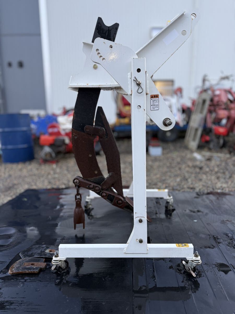 岩手県北上市　スガノ　サブソイラー　3S1K スガノ農機 白い農機 30~50馬力 最大作業深50cm トラクター キャスター付 土壌改良 引き取り_画像4