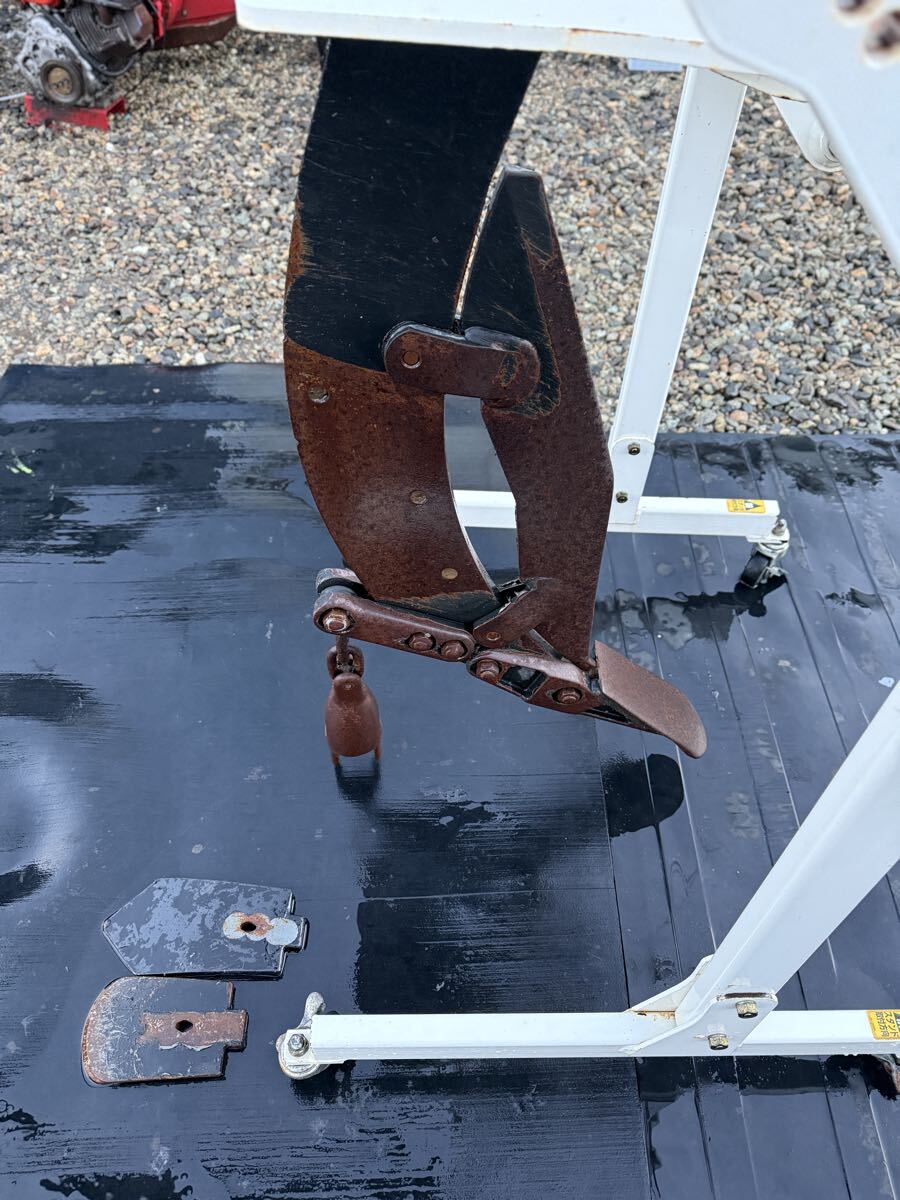 岩手県北上市　スガノ　サブソイラー　3S1K スガノ農機 白い農機 30~50馬力 最大作業深50cm トラクター キャスター付 土壌改良 引き取り_画像6