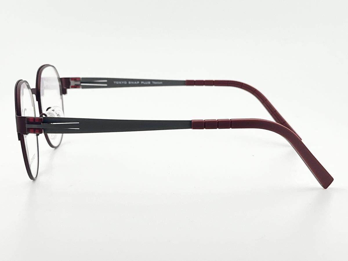 【新品未使用】TOKYO SNAP PLUS トウキョウスナップ Tokyo snap ! TS-6002 レスザン メガネ フレーム 49□17-140 販売価格36300円 82-1_画像5