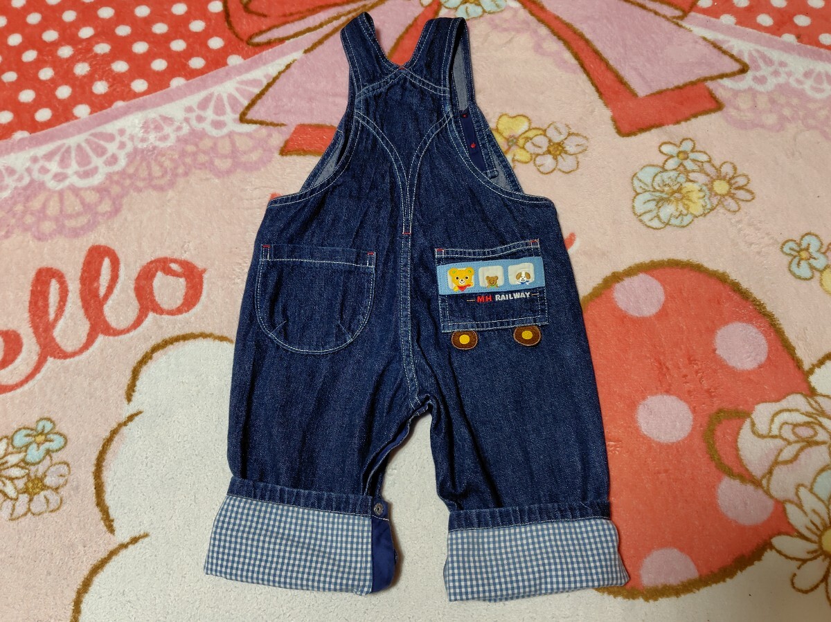 ミキハウスoriginalプッチー君オーバーオール80_画像8