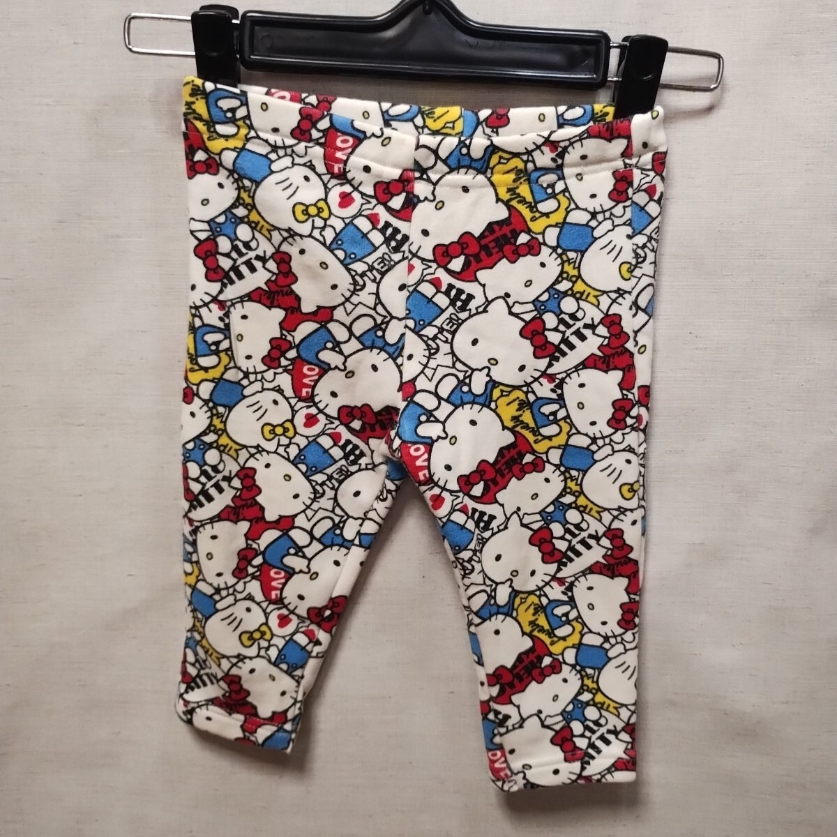 全国送料無料 ハローキティHELLO KITTY 子供服キッズベビー女の子 スウェットパンツ 80_画像1