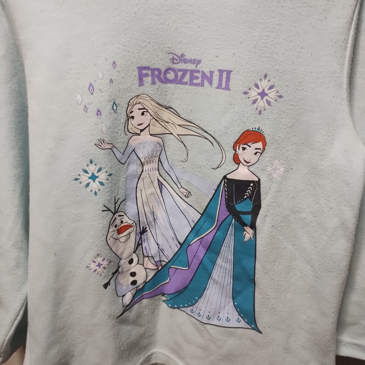 全国送料無料 ディズニーアナと雪の女王2 子供服キッズ女の子 パジャマトップス 130_画像5