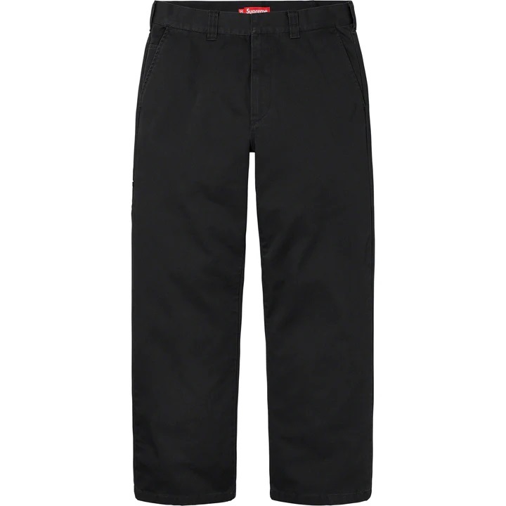 極美 23AW Supreme Work Pant 32 ワーク パンツ Black ブラック_画像1