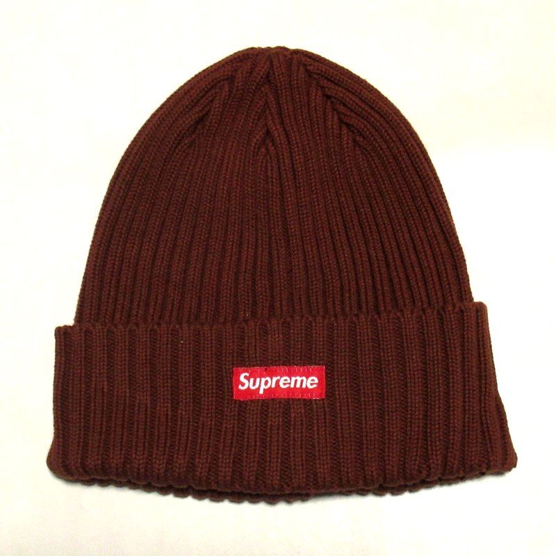 極美 22SS Supreme Overdyed Beanie オーバーダイ ビーニー Brown ブラウン ニットキャップ_画像2