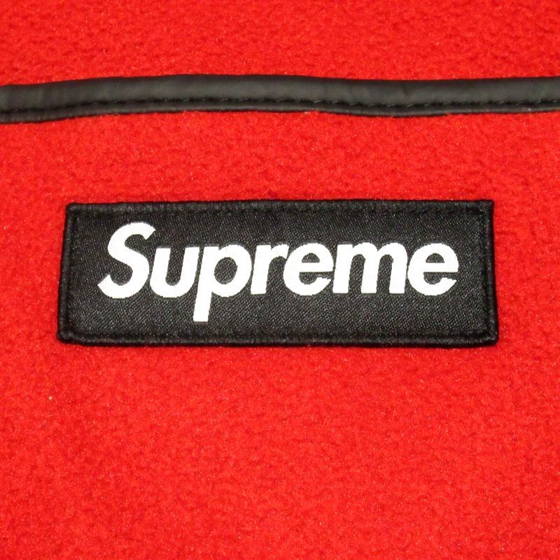 極美 18AW Supreme Polartec Tote ポーラテック フリース トート バッグ Red レッド_画像3