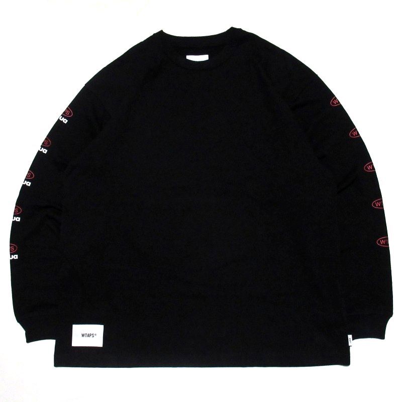 極美 24AW WTAPS PRTC LS COTTON Mサイズ 長袖 Tシャツ Black ブラック 242ATDT-CSM13 ダブルタップス_画像2