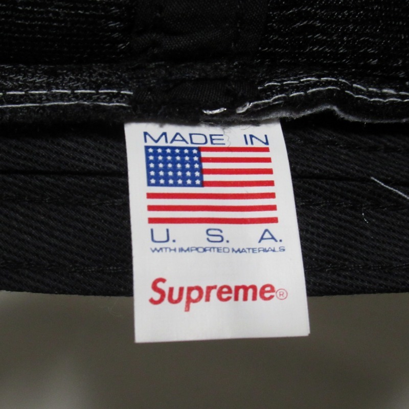 22AW Supreme Quilted Liner Crusher S/Mサイズ キルティング ライナー クラッシャー ハット Olmetex オルメテックス Black ブラック_画像5