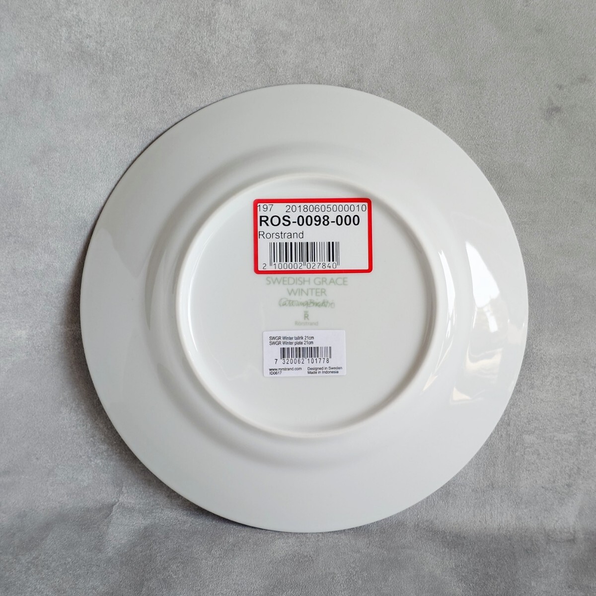 【新品】Rorstrand スウェディッシュグレース ウィンター プレート 21cm ロールストランド Swedish Grace Winter クリスマス_画像5