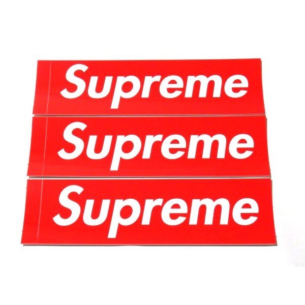 Supreme Box Logo Sticker ボックスロゴ ステッカー 3枚セット Red レッド_画像1