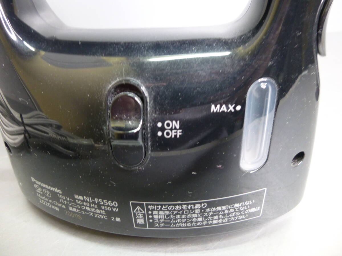 USED*Panasonic* Panasonic портативный утюг одежда отпариватель NI-FS560 2020 год производства электризация проверка settled 