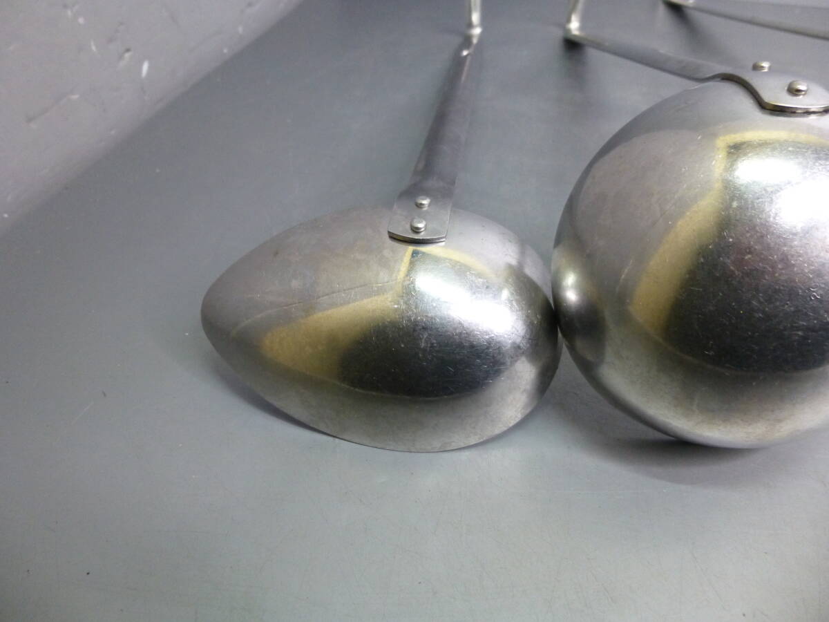 USED★業務用★ステンレス製 お玉 レードル 180 200 70 計3点セット_画像6