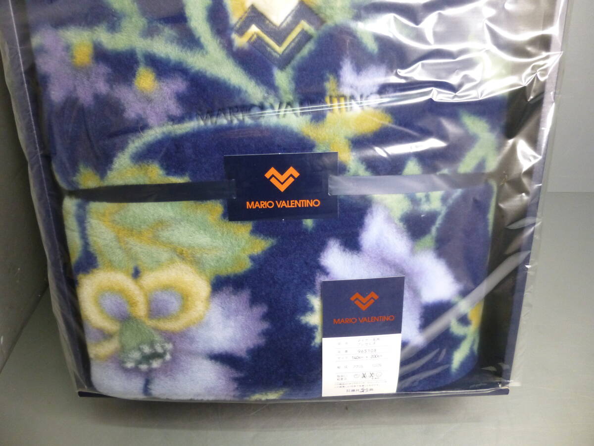 未使用★MARIO VALENTINO★マリオ バレンチノ マイヤー毛布 140cm×200cm _画像3