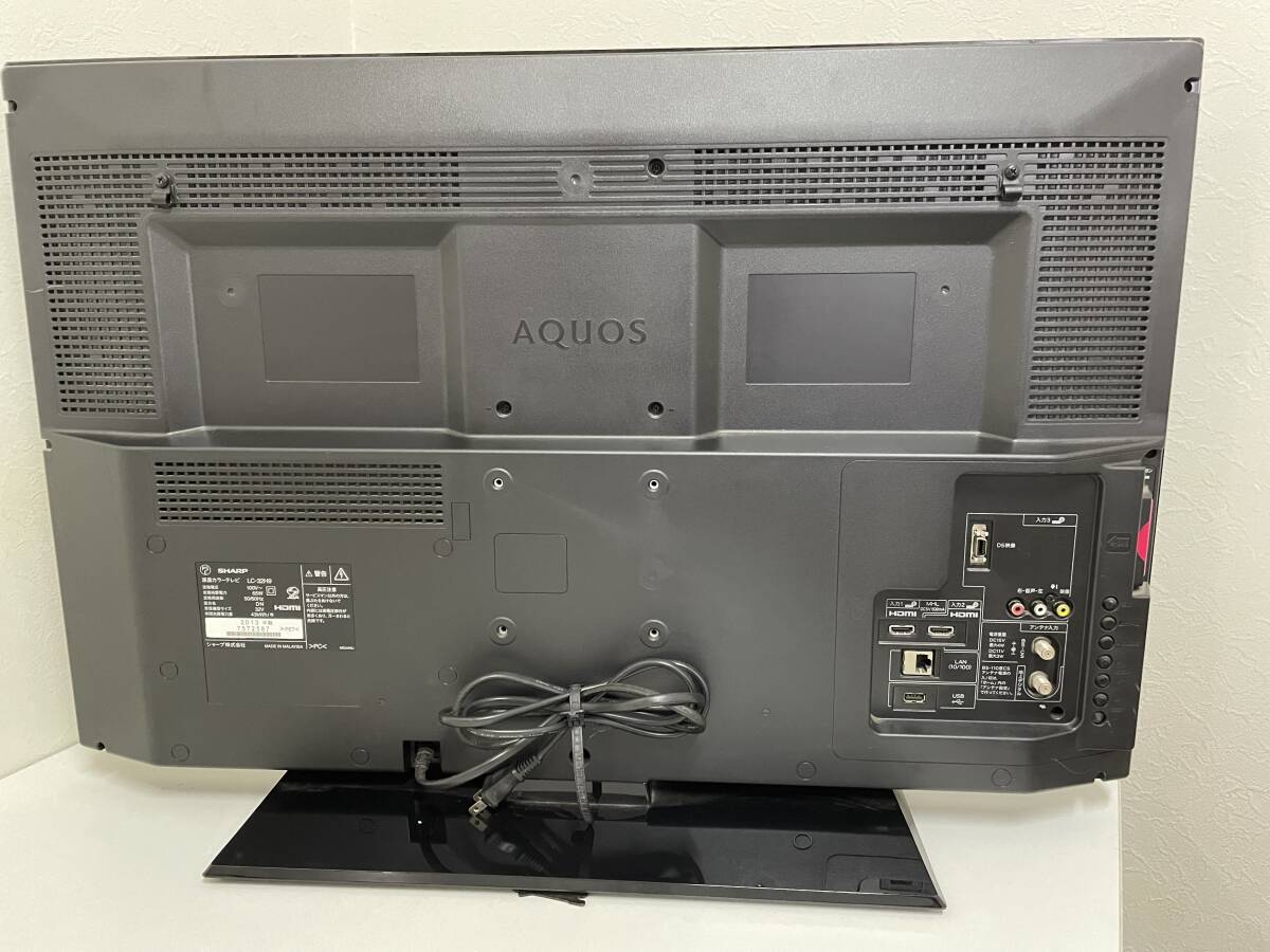 シャープ32インチ AQUOS 中古美品（ H7/H9/H10/H11/H20）シャープハイビジョンテレビ32型　HDMI かんたん設定 初期不良対応_画像3