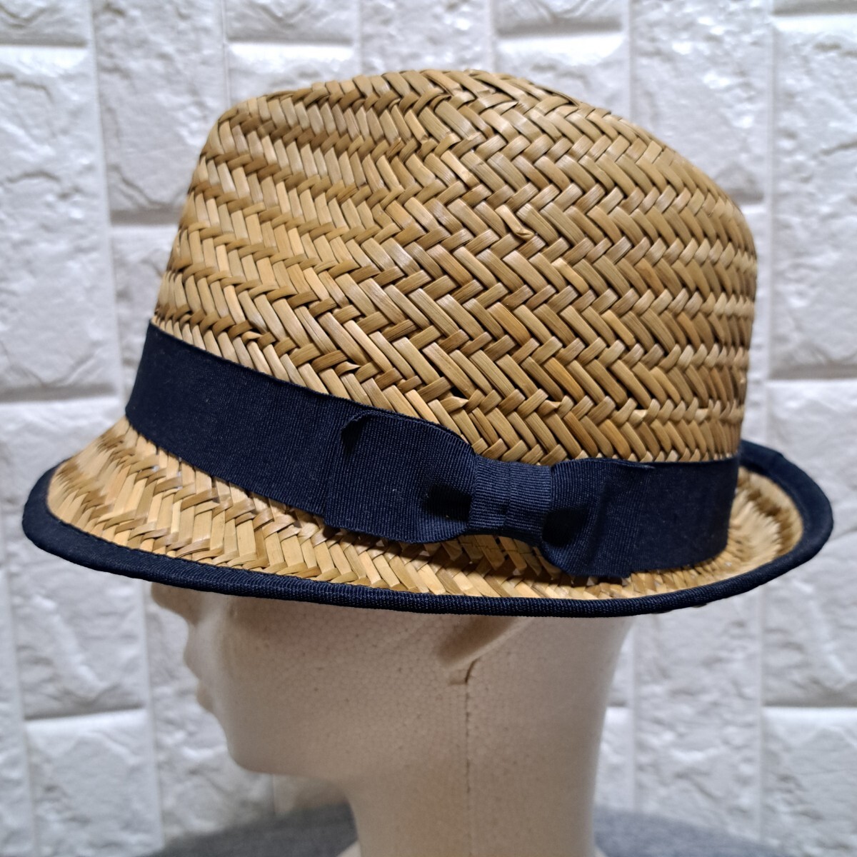 BASIQUENTI ベーシックエンティ ストローハット 中折れハット 麦わら帽子_画像2