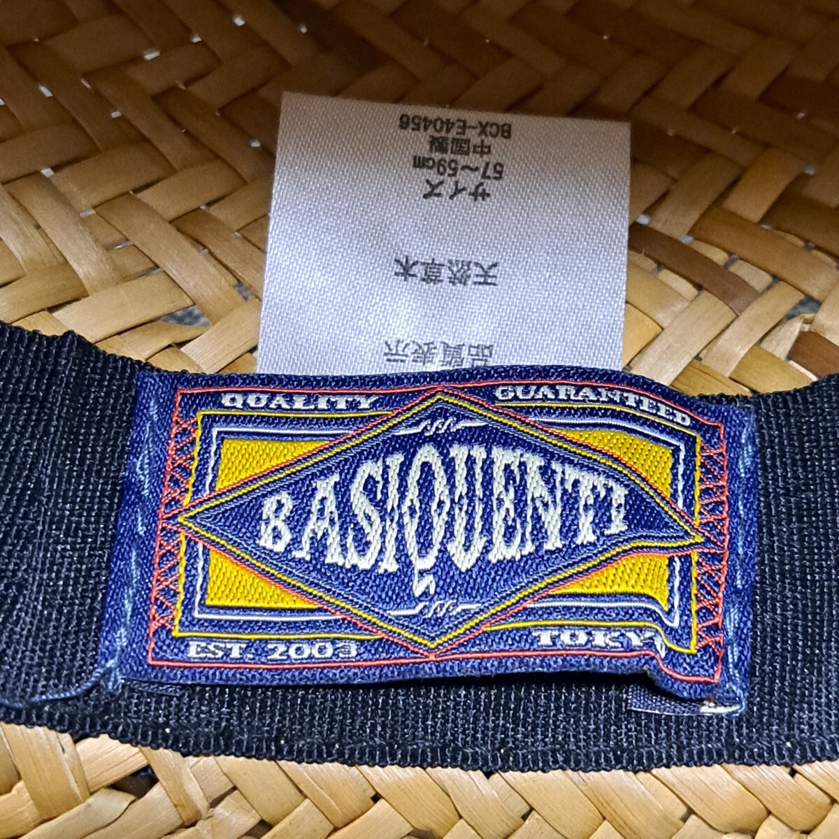 BASIQUENTI ベーシックエンティ ストローハット 中折れハット 麦わら帽子_画像6