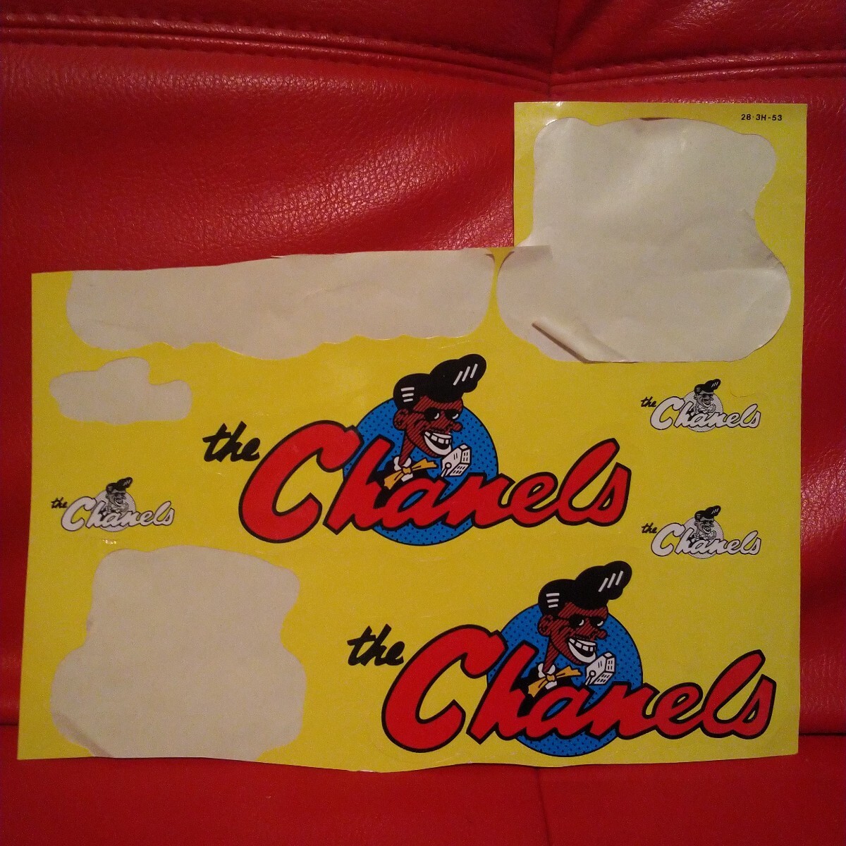 当時物 THE CHANELS ステッカー シャネルズ ラッツ&スター 検索~暴走族 旧車 シャコタン ノーサス アブのみ 昭和 街道レーサー _画像1