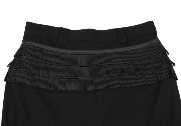  Gianni Versace GIANNI VERSACE бахрома оборудование орнамент юбка-трапеция чёрный M ранг 