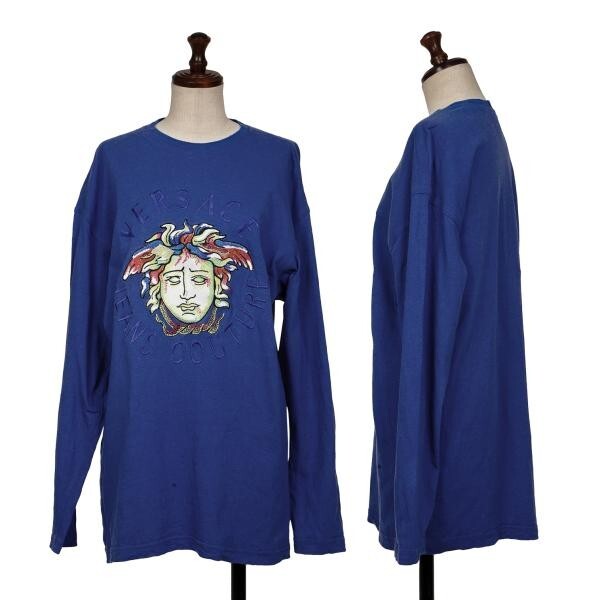  Versace джинсы kchu-ruVERSACE JEANS COUTUREmete.-sa вышивка cut and sewn синий S