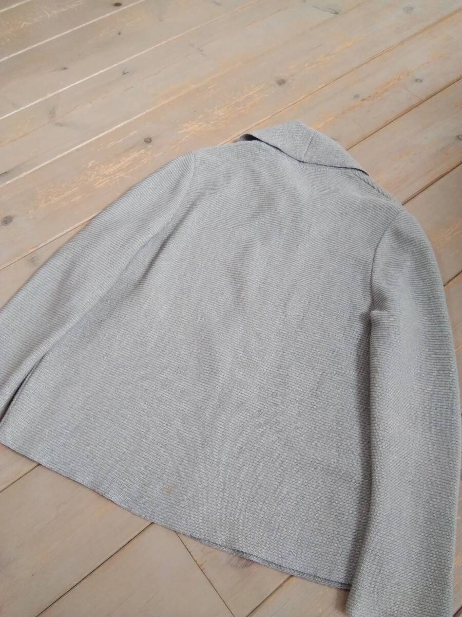 セントジェームズ　USA 4　グレー系　ニットジャケット_画像2
