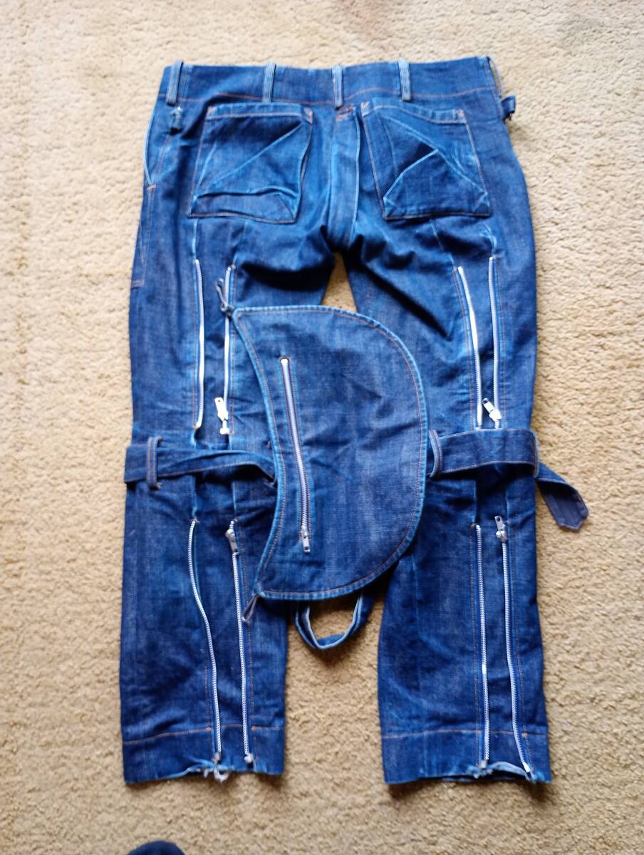 Vivienne Westwood MAN ヴィヴィアンウエストウッド ボンテージ パンツ デニム 44_画像2