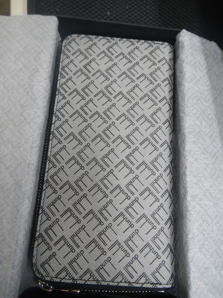 ★格安売切り★本物★新品★未使用★ダンヒル dunhill ファスナー式 長財布 グレー DU24F2180LT038R★_画像1