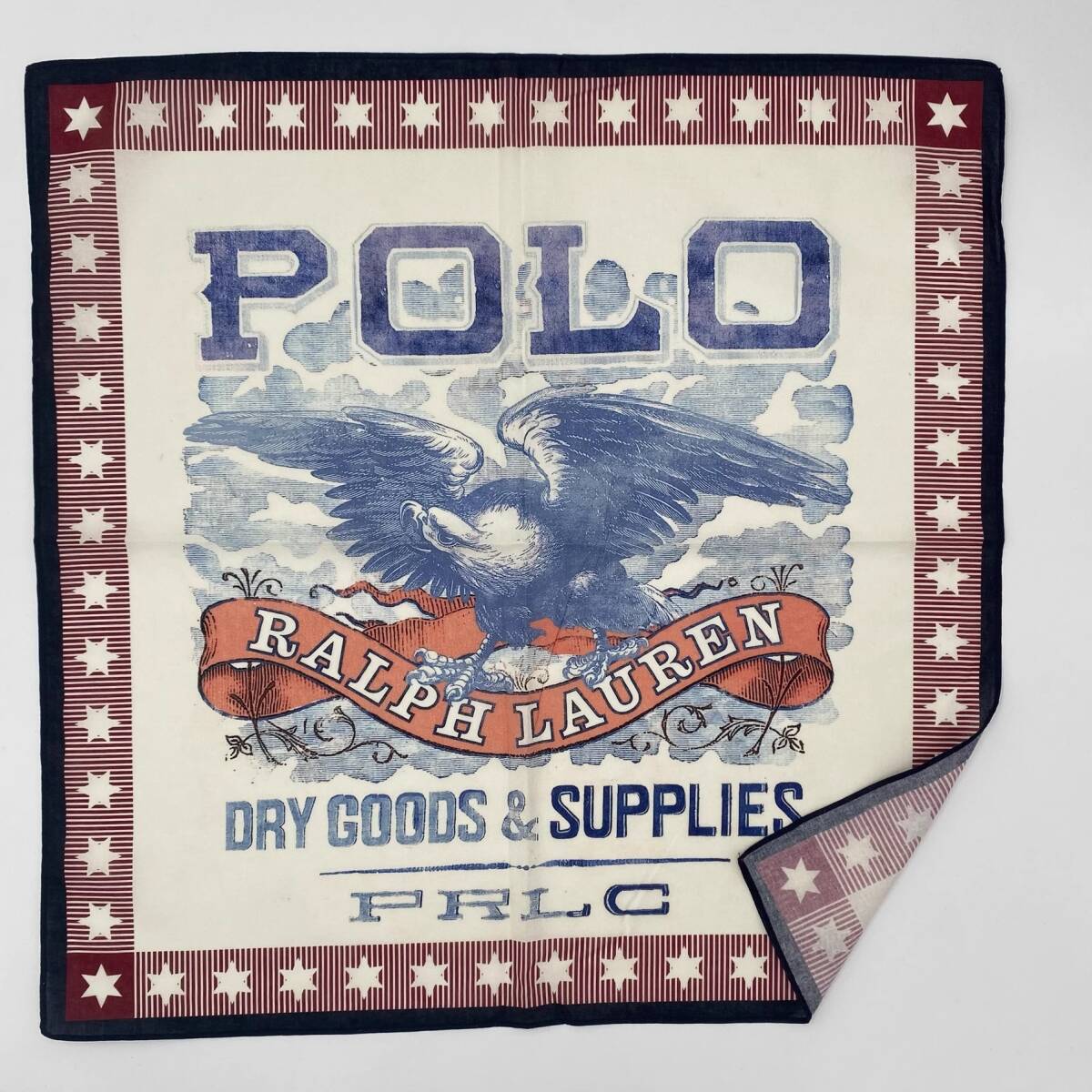 バンダナ ハンカチ スカーフ ヴィンテージ 鷹 未使用 PLY4_画像8