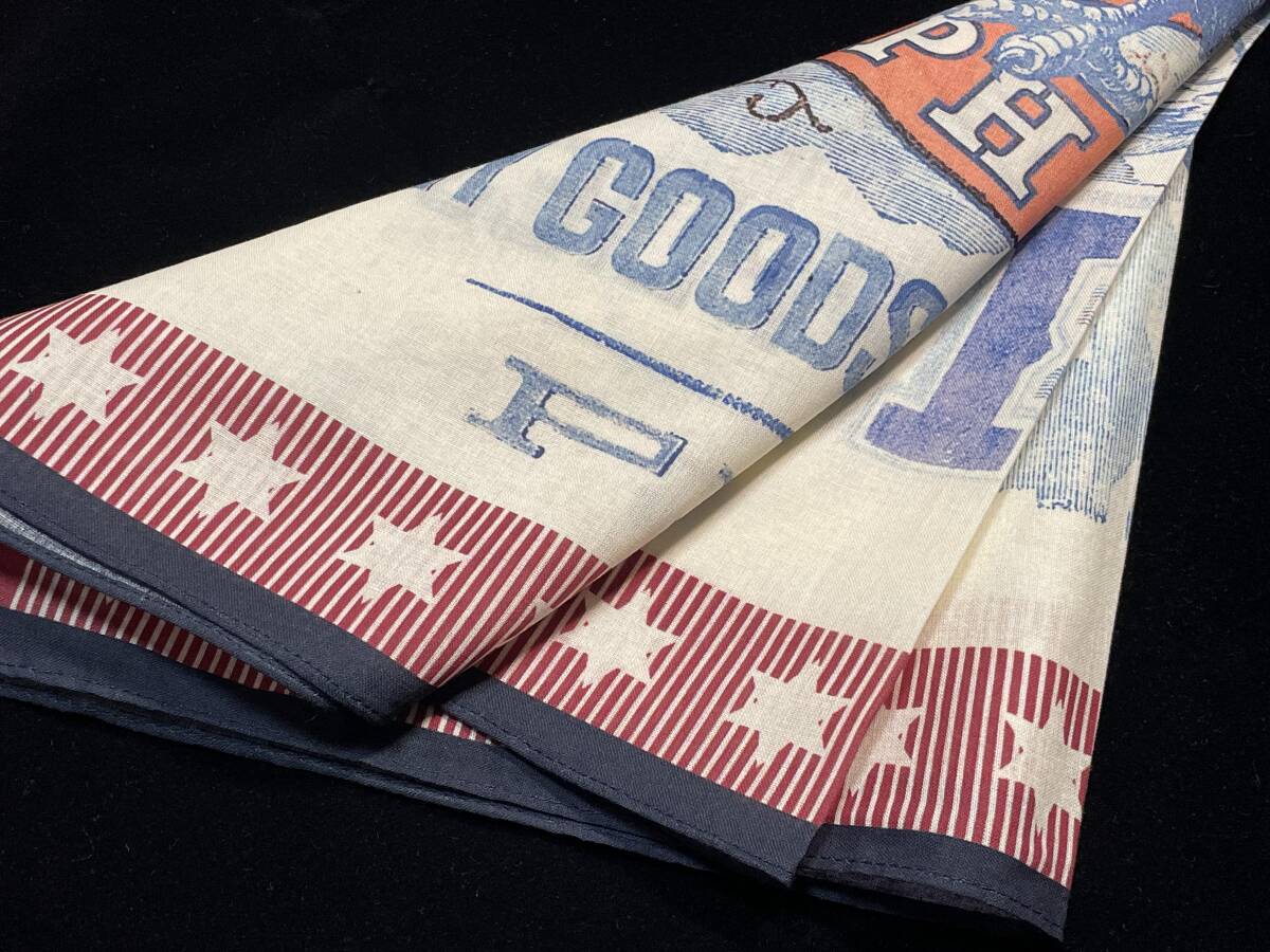 バンダナ ハンカチ スカーフ ヴィンテージ 鷹 未使用 PLY4_画像3