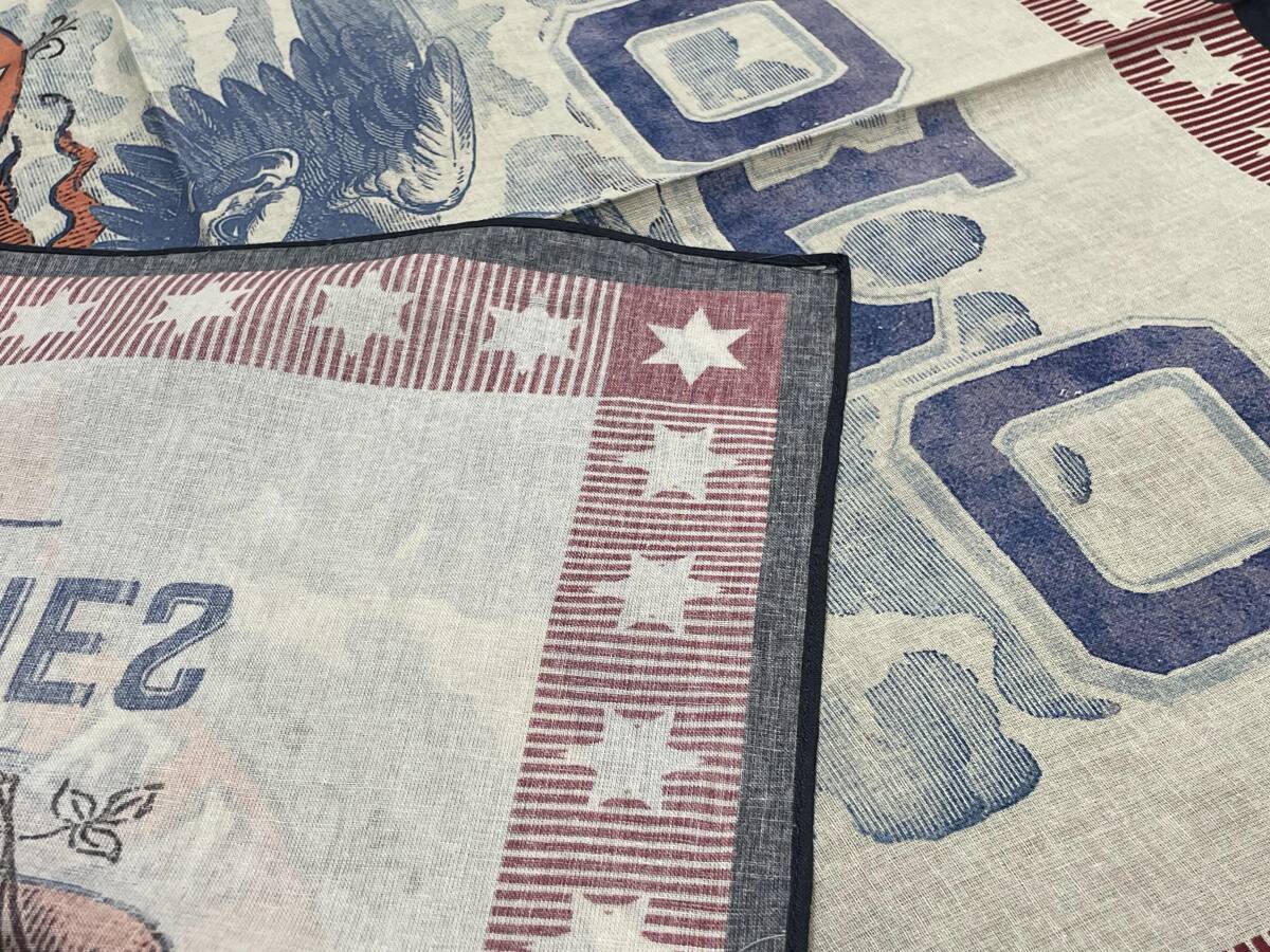 バンダナ ハンカチ スカーフ ヴィンテージ 鷹 未使用 PLY4_画像4