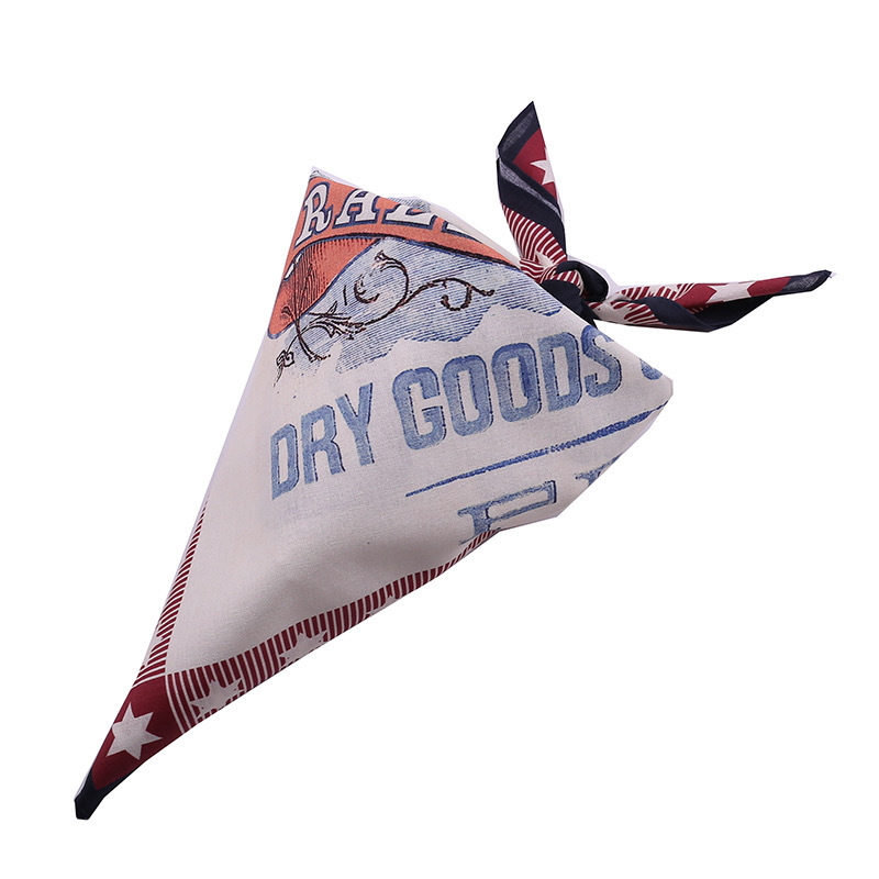 バンダナ ハンカチ スカーフ ヴィンテージ 鷹 未使用 PLY4_画像5