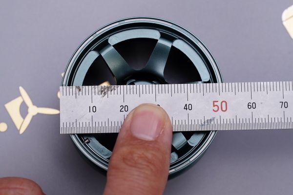 DC製 アルミホイール /アルミCNC製/YD2 1/10カー用 ホイール アルミ製 ドリフト タイヤバルブ付_画像9